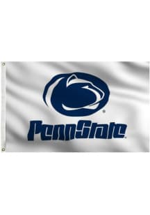 Penn State Nittany Lions 3x5 White Grommet Silk Screen Grommet Flag - White