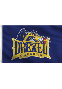 Drexel Dragons 3x5 Blue Grommet Silk Screen Grommet Flag - Navy Blue