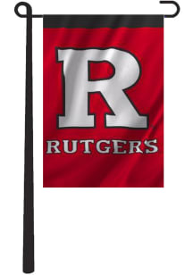 Rutgers Scarlet Knights 13x18 Red, Black Silk Screen Garden Flag - Red