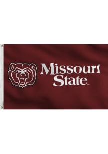 Missouri State Bears 3x5 Maroon Logo Grommet Silk Screen Grommet Flag - Maroon
