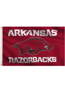 Arkansas Razorbacks 3x5 Grommet Silk Screen Grommet Flag - Cardinal