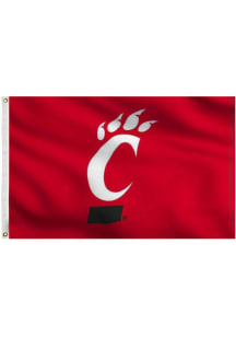 Cincinnati Bearcats 3x5 Red Silk Screen Grommet Silk Screen Grommet Flag - Red