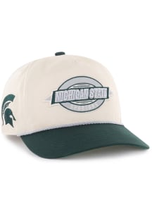 47 Michigan State Spartans Frame Out Hitch Adjustable Hat - Ivory