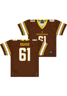 Jacob Krause  Campus Ink Western Michigan Broncos Brown NIL Football Jersey