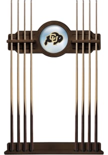 Colorado Buffaloes Solid Wood Cue Rack Pool Table