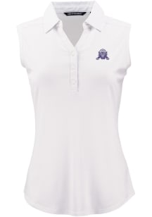 Cutter and Buck Northwestern Wildcats Womens White Vault Forge Eco Polo Shirt