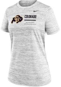 Nike Colorado Buffaloes Womens White Velocity Short Sleeve T-Shirt