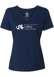 Summit Sportswear Drexel Dragons Womens Navy Blue College of Business Short Sleeve T-Shirt