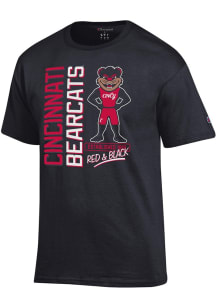 Champion Cincinnati Bearcats Black Standing Bearcat Short Sleeve T Shirt