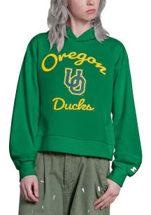 Starter Oregon Ducks Womens Green Baseline Hooded Sweatshirt