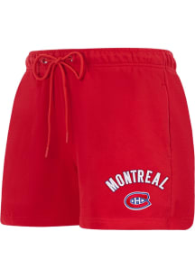 Pro Standard Montreal Canadiens Womens Red Classic Chenille Shorts