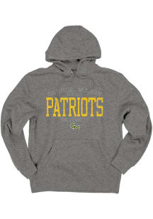 Blue 84 George Mason University Mens Graphite Patriots Hamden Hood Long Sleeve Hoodie