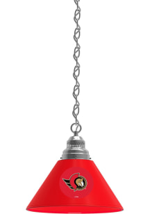 Ottawa Senators Single Silver Billiard Lamp