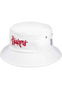 LogoFit Nebraska Cornhuskers White Daytona Mens Bucket Hat