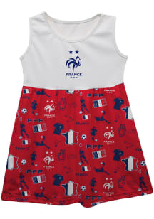 Vive La Fete France National Team Girls Red Maddie Short Sleeve Dress