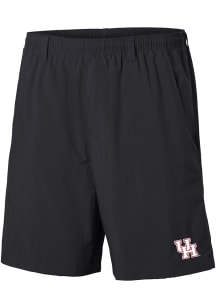 Columbia Houston Cougars Mens Black Heat Seal Backcast Shorts
