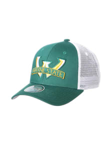 Zephyr Wayne State Warriors Big Rig Adjustable Hat - Green