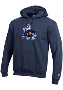 Champion Drexel Dragons Mens Navy Blue Versa Twill Vault Dragon Long Sleeve Hoodie