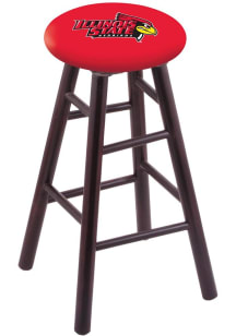 Illinois State Redbirds Round Cushion Maple Pub Stool - Brown