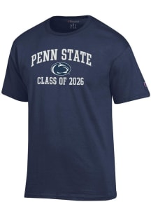 Champion Penn State Nittany Lions Navy Blue Font Class of 2026 Jersey Short Sleeve T Shirt