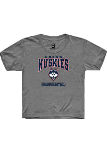 Summit Sportswear UConn Huskies Youth Graphite Women's Basketball Short Sleeve T-Shirt
