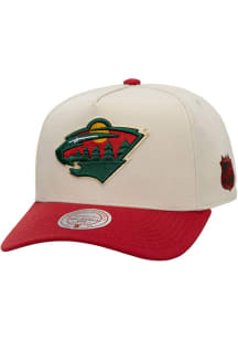Mitchell and Ness Minnesota Wild Legendary Away Pro Adjustable Hat - White