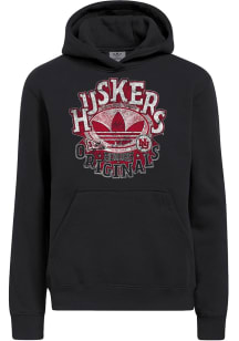 Adidas Nebraska Cornhuskers Mens Black OG Long Sleeve Hoodie