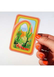 Arizona Rainbow Watercolor Design Stickers