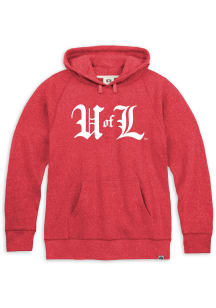Rally Louisville Cardinals Mens Red Triblend U of L Long Sleeve Hoodie