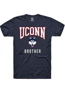 Summit Sportswear UConn Huskies Navy Blue Brother Short Sleeve T Shirt