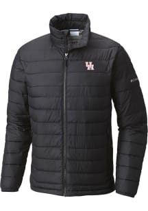 Mens Houston Cougars Columbia Mens Heat Seal Powder Heavyweight Jacket - Black