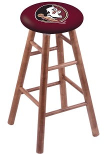 Florida State Seminoles Round Cushion Maple Pub Stool - Brown