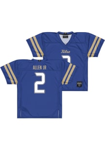 Ajay Allen Jr  Campus Ink Tulsa Golden Hurricane Blue NIL Football Jersey