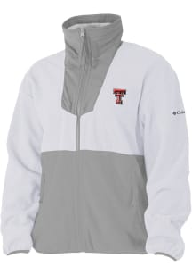 Columbia Texas Tech Red Raiders Womens White Sequoia Light Weight Jacket