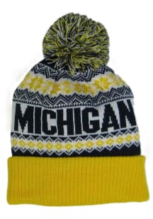Michigan Wolverines Gold KNPB Knit Mens Knit Hat