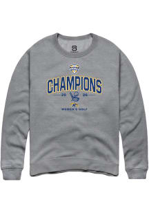 Summit Sportswear Kent State Golden Flashes Mens Graphite MAC 2026 Women's Golf Champions Long Sle..