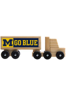 Michigan Wolverines Wooden Semi Car