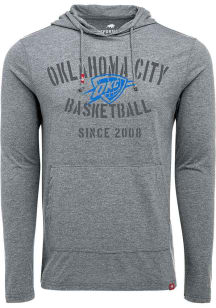 Oklahoma City Thunder Mens Grey Rowan Traffic Long Sleeve Lightweight Hoodie