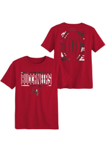 Tampa Bay Buccaneers Boys Crimson The Blitz Short Sleeve T-Shirt