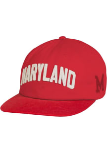 Under Armour Maryland Terrapins Sideline Washed Cotton Low Crown Adjustable Hat - Red