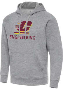Antigua Central Michigan Chippewas Mens Grey Heather Central Michigan Engineering Victory Long Sle..