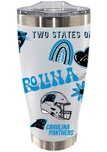 The Memory Company Carolina Panthers Loco 20oz Tumbler Stainless Steel Tumbler - White