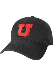 Legacy Utah Utes Block EZA Twill Adjustable Hat - Black