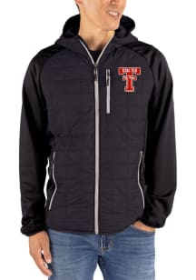 Cutter and Buck Texas Tech Red Raiders Mens Black Rainier PrimaLoft Hybrid Medium Weight Jacket