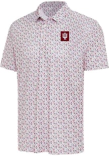 Antigua Indiana Hoosiers Mens White Alternate Hero Short Sleeve Polo