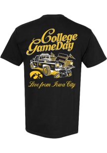 Something Inked Iowa Hawkeyes Black ESPN College Gameday Tailgate Truck Short Sleeve T Shirt