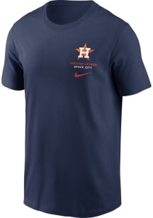 Nike Houston Astros Navy Blue Primetime 2 Hit Icon Short Sleeve T Shirt