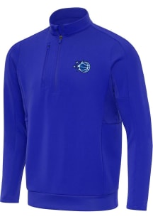 Antigua Orlando Magic Mens Blue Generation Long Sleeve Qtr Zip Pullover