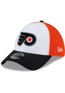 New Era Philadelphia Flyers Mens White Pinwheel 39THIRTY Flex Hat
