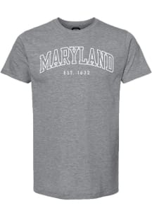 Summit Sportswear Maryland Graphite Est 1632 Short Sleeve Fashion T Shirt